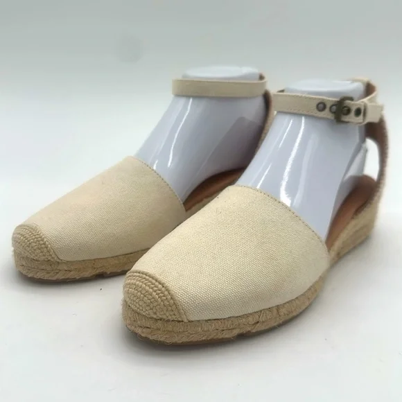 Madewell The Evelina Espadrille In Resourced Canvas In Cloud Lining Size 8 - Picture 2 of 16